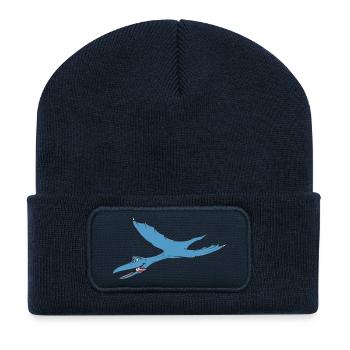 dino 266 - Recycelte Patch Beanie - French Navy - Vorne