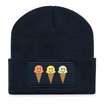 Eis - Recycelte Patch Beanie - French Navy - Vorne
