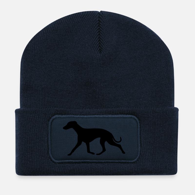 whippet2_cb - Recycelte Patch Beanie - French Navy