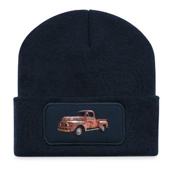 Pick Up Oldtimer - Recycelte Patch Beanie - French Navy - Vorne