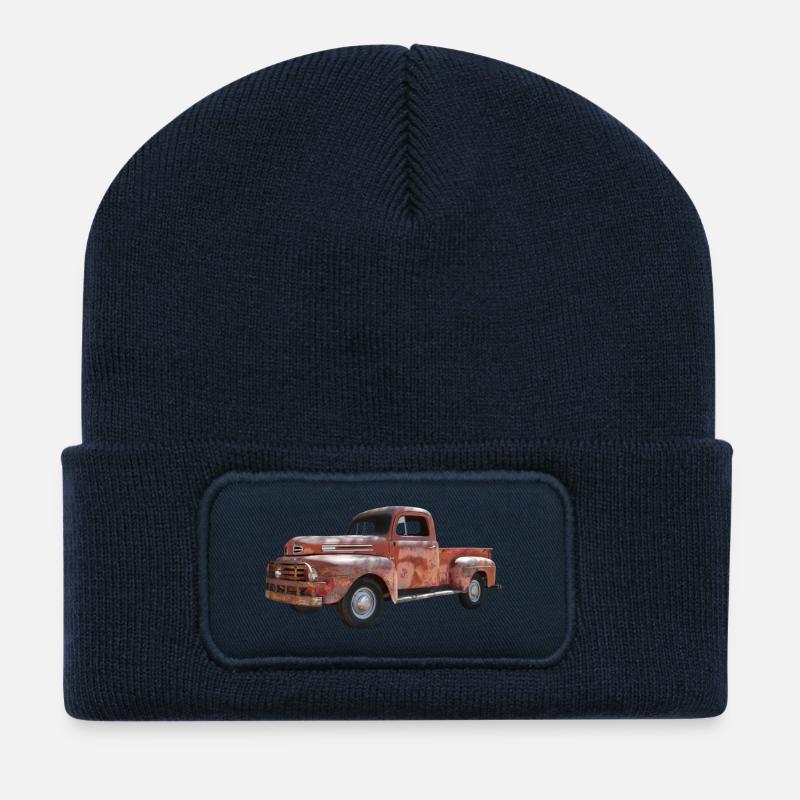 Pick Up Oldtimer - Recycelte Patch Beanie - French Navy