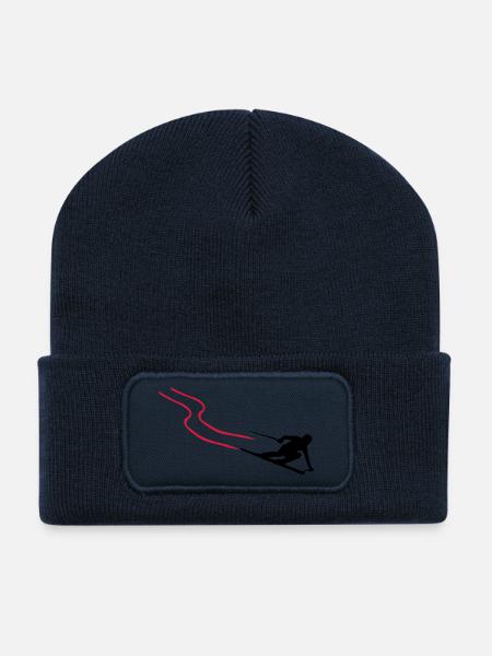 ski - Recycelte Patch Beanie - French Navy