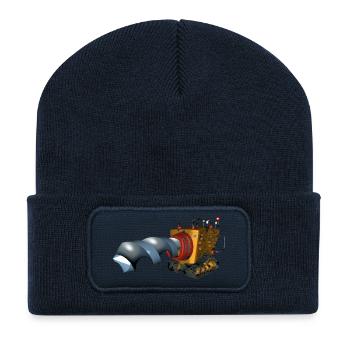 The size is what matters! - Drill - Recycled Patch Beanie - french navy - Front