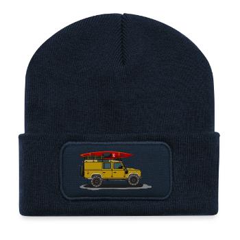 icon in cool design - Recycled Patch Beanie - french navy - Front