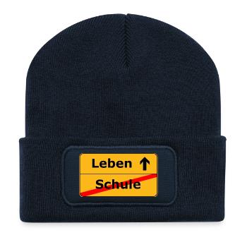 Life after school - Recycled Patch Beanie - french navy - Front