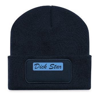 Dick Star Design - Beanie recyclé à patch - bleu marine - Devant