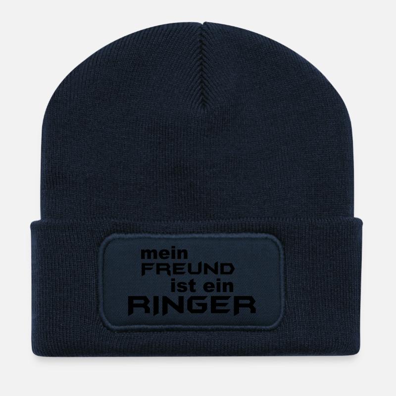 Ringer friend - Recycled Patch Beanie - french navy