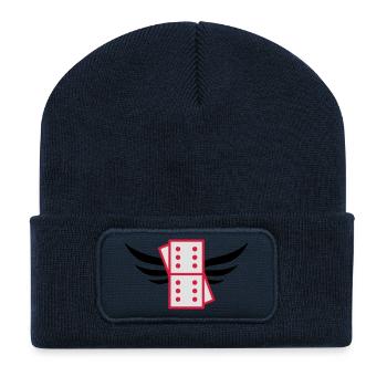 Domino / Dominoes / Game / Gamer / Puzzle - Recycled Patch Beanie - french navy - Front