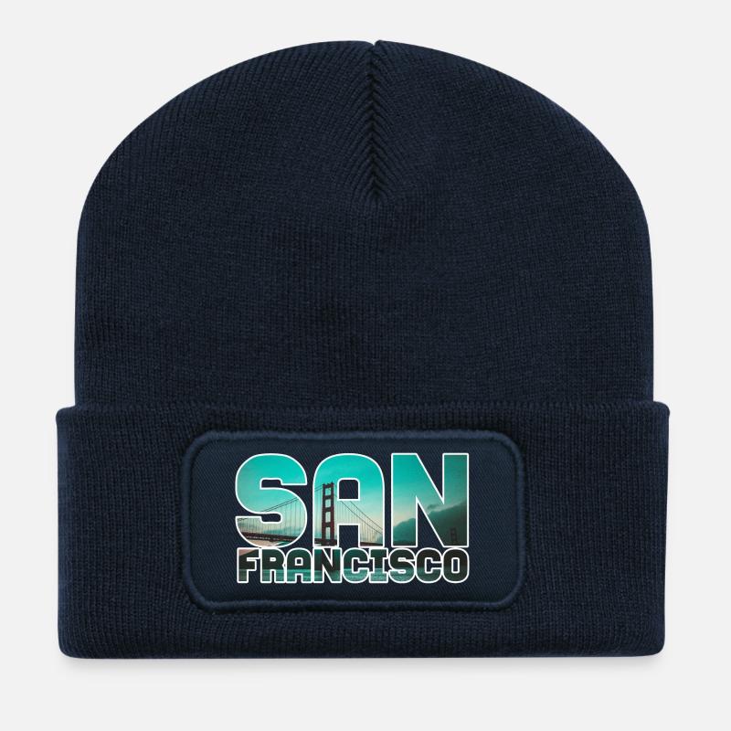 San Francisco - Recycled Patch Beanie - french navy