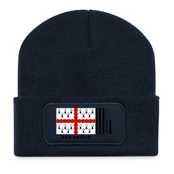 Brittany - Coat of arms Pays de Vannes - Recycled Patch Beanie - french navy - Front