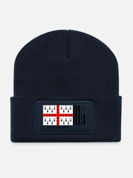 Bretagne - Blason Pays de Vannes - Beanie recyclé à patch - bleu marine