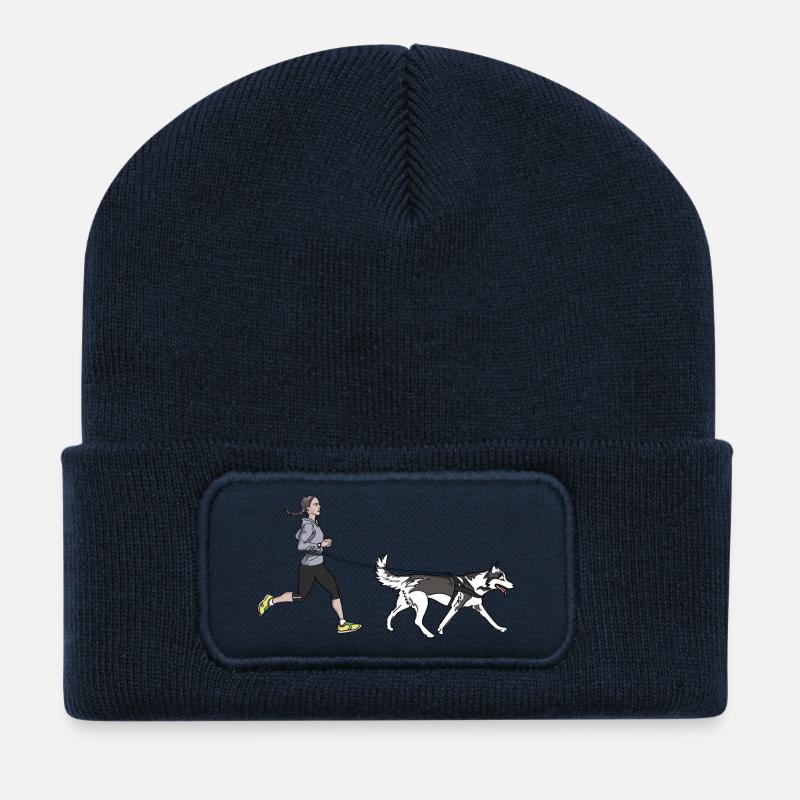 Canicross - Recycelte Patch Beanie - French Navy