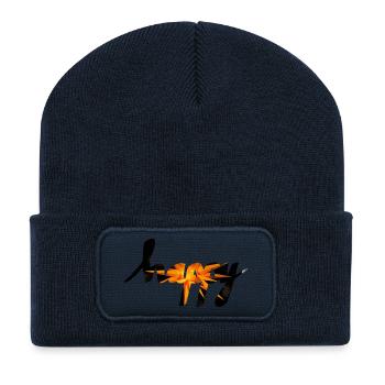 happy - Recycled Patch Beanie - french navy - Front