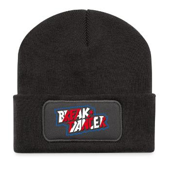 Vibrant Breakdancer Illustration - Beanie recyclé à patch - charbon - Devant