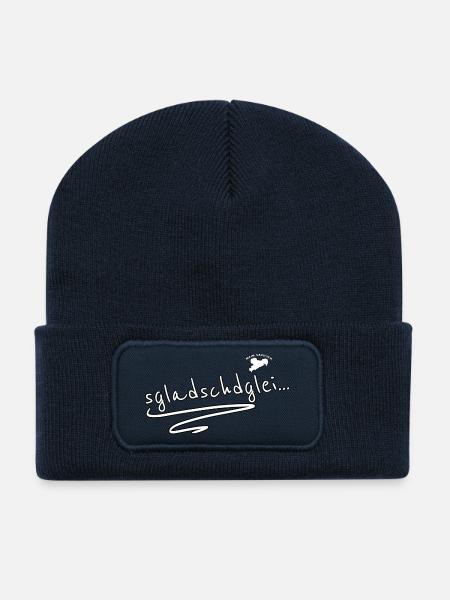sgladschdglei - Recycelte Patch Beanie - French Navy