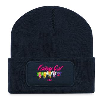 Feenkatzen-Club - Recycelte Patch Beanie - French Navy - Vorne