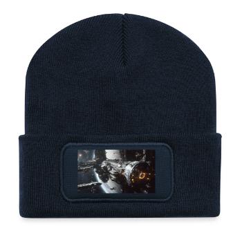 Lost in Space 1 1 - Recycled Patch Beanie - french navy - Front