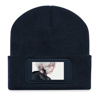 ANIME SWS WHITE - Recycelte Patch Beanie - French Navy - Vorne