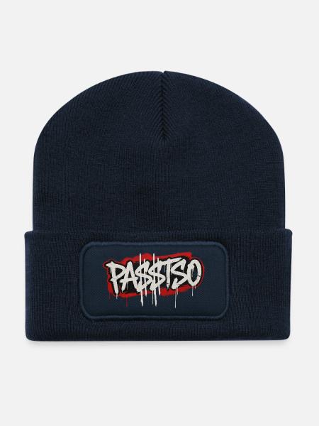 PA$$TSO - Recycelte Patch Beanie - French Navy