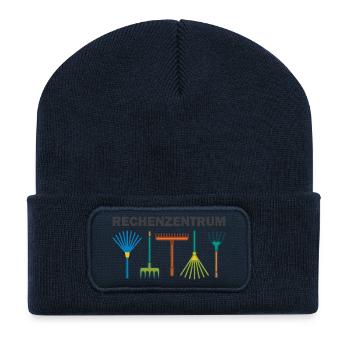 Rechenzentrum - Recycelte Patch Beanie - French Navy - Vorne