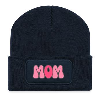 Modern Typography Cool Art Studio Brand Logo - Recycelte Patch Beanie - French Navy - Vorne
