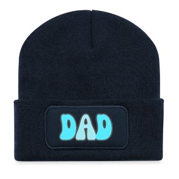 Modern Typography Cool Art Studio Brand Logo - Recycelte Patch Beanie - French Navy - Vorne