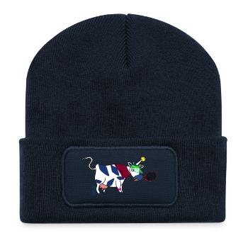 BAVARIAN UNICORN - Tennis - Recycelte Patch Beanie - French Navy - Vorne