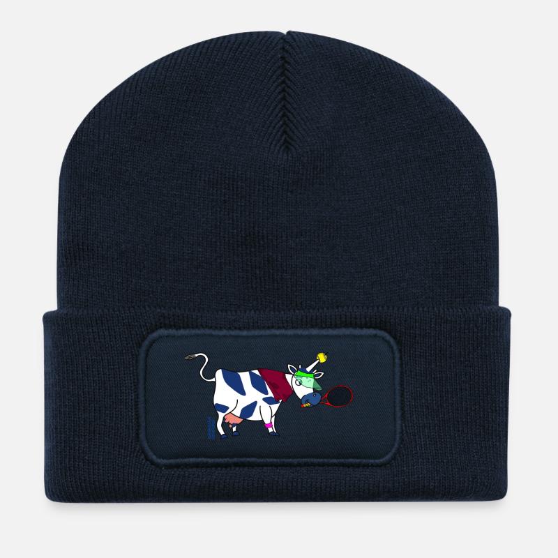 BAVARIAN UNICORN - Tennis - Recycelte Patch Beanie - French Navy