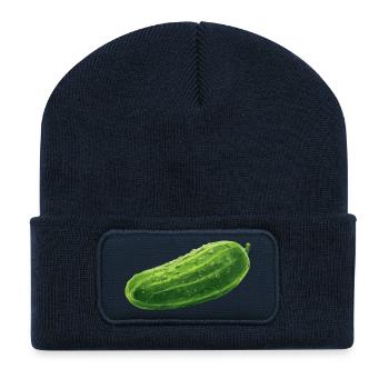 Gurke - Recycelte Patch Beanie - French Navy - Vorne
