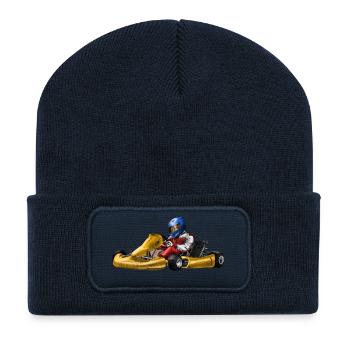 racing driver - Recycled Patch Beanie - french navy - Front