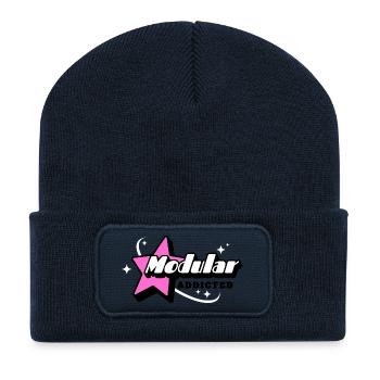 Modular Addicted Synthesizer - Recycled Patch Beanie - french navy - Front