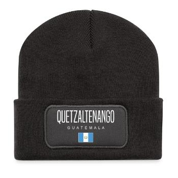 Quetzaltenango Guatemala Guatemalteken - Recycelte Patch Beanie - Dunkelgrau - Vorne