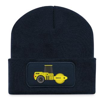 Road roller - Recycled Patch Beanie - french navy - Front