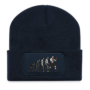 Evolution to an MMA fighter in grunge style - Recycled Patch Beanie - french navy - Front