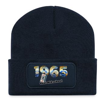 1965 Jahrgang Retro Vintage – Kassette – Cool Olds - Recycelte Patch Beanie - French Navy - Vorne