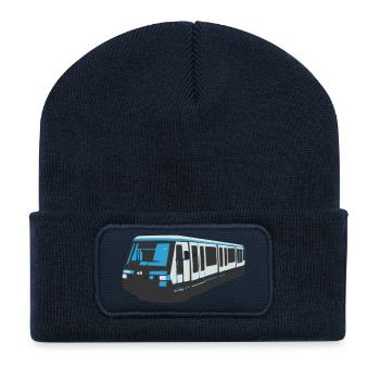 Métro de Paris MP89 - Beanie recyclé à patch - bleu marine - Devant