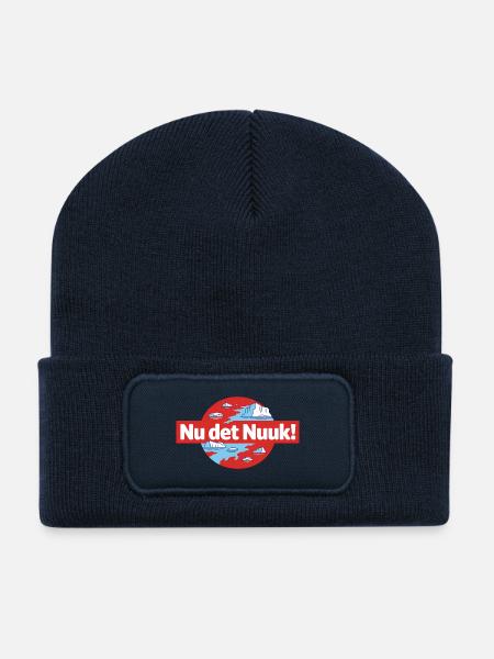 Nu det Nuuk, Greenland - Recycled Patch Beanie - french navy