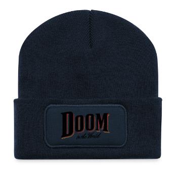 Doom to the world - Recycelte Patch Beanie - French Navy - Vorne