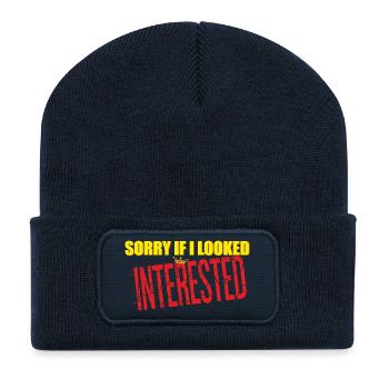 Pardon - Beanie recyclé à patch - bleu marine - Devant