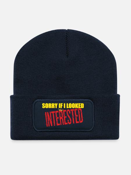Pardon - Beanie recyclé à patch - bleu marine