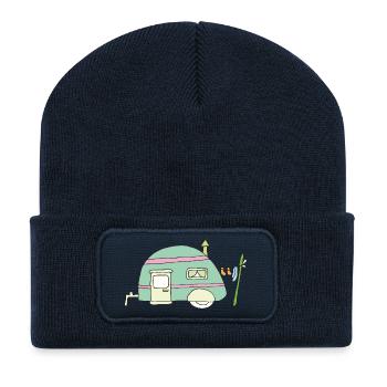 Pastel Camper Dream - Recycled Patch Beanie - french navy - Front