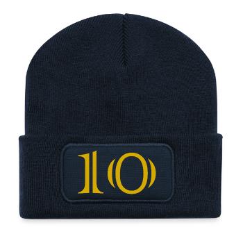10. 10 YEARS. 10th ANNIVERSARY. 10 YEAR ANNIVERSARY. - Recycled Patch Beanie - french navy - Front