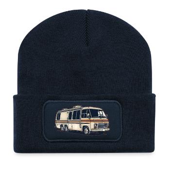 My home has wheels - Recycled Patch Beanie - french navy - Front