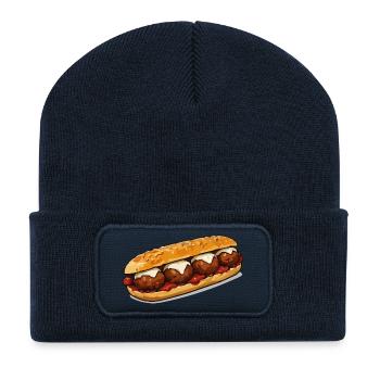 baguette-grill - Recycelte Patch Beanie - French Navy - Vorne