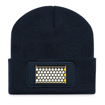 Honeycomb Frames Beekeeping Honey Harvest Bees - Recycled Patch Beanie - french navy - Front