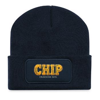 CHIP – Crunchy Data - Recycled Patch Beanie - french navy - Front