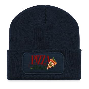 Pizza Tonight Pizza Slice - Recycelte Patch Beanie - French Navy - Vorne