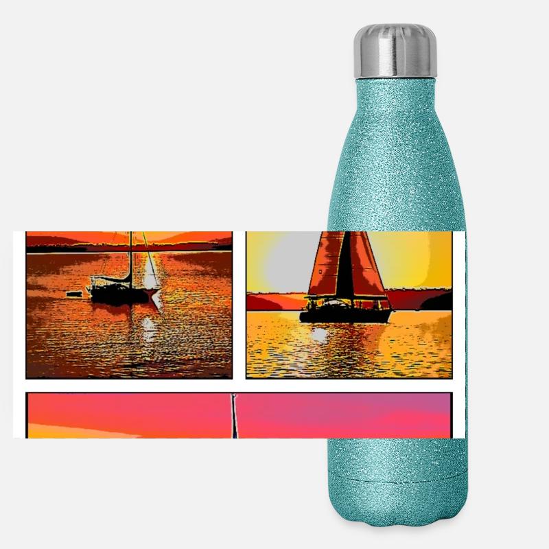 Schleier Panorama Glitzer Isolierflasche 500 ml