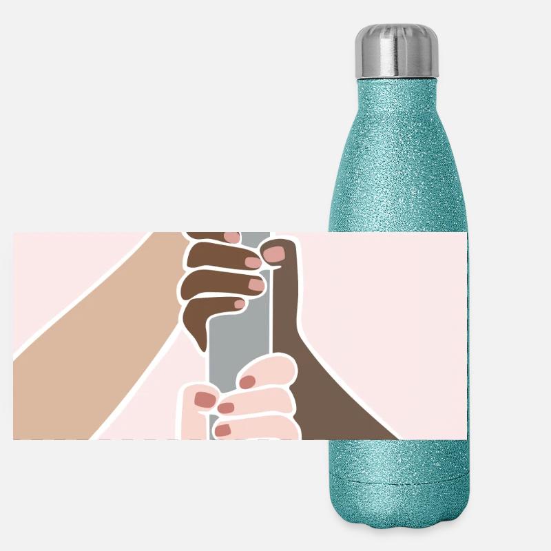 Plus forts ensemble Poledancers Gourde isotherme panoramique pailletée 500 ml