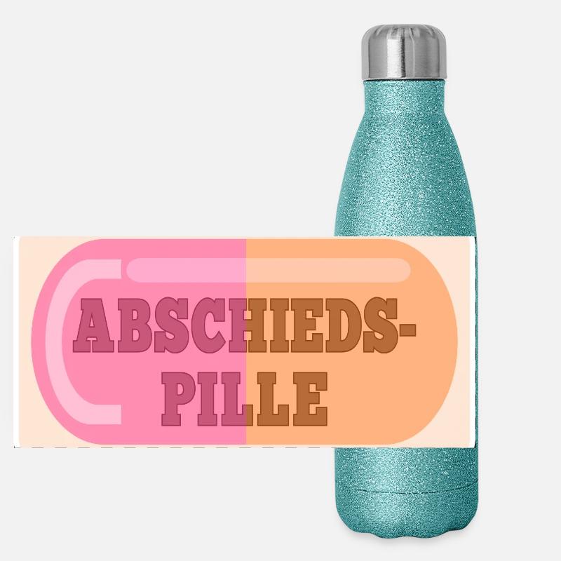 ABSCHIEDSPILLE ABSCHIED Panorama Glitzer Isolierflasche 500 ml